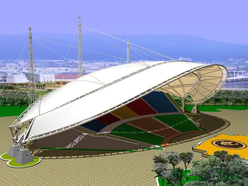 扬州体育场膜结构